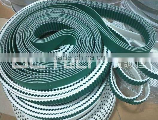 Timing Belts with green fabric on back