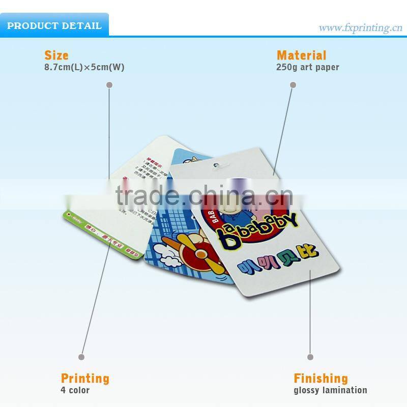 Special Discount Guangzhou 2015 Hot Stamping Colorful Printed Hangtag