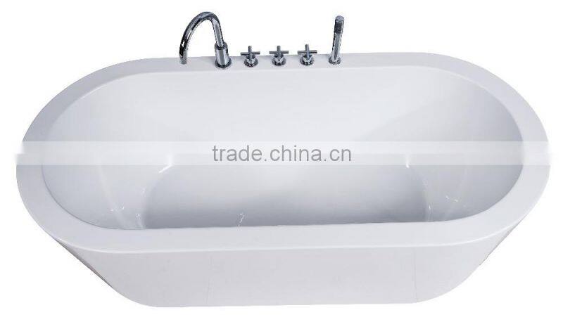 SUNZOOM UPC/cUPC certified ordinary acrylic bathtub, one piece bathtubs, america standard bathtub