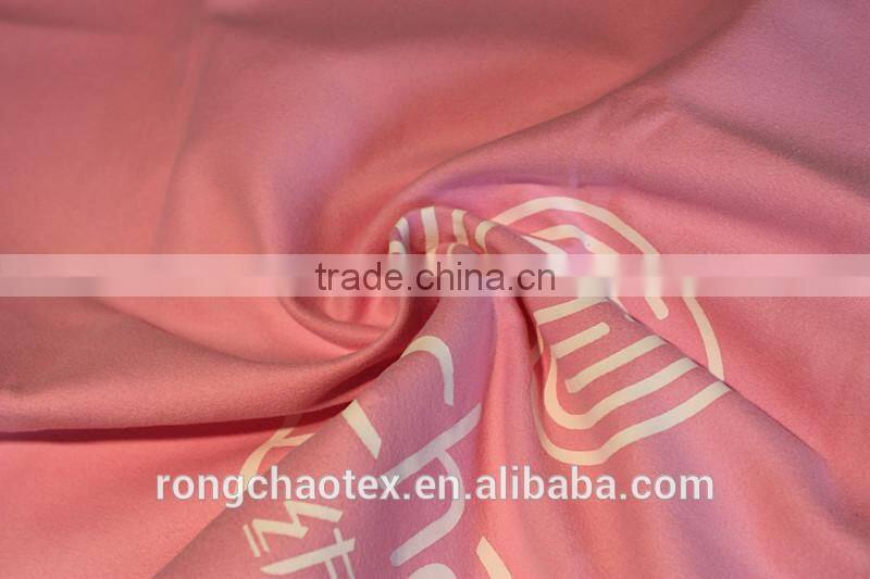 Professional printed microfiber towel micro polar fleece fabric fleece fabric with CE certificate