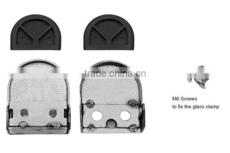 stainless steel railing glass clip for indoor and outdoor handrail