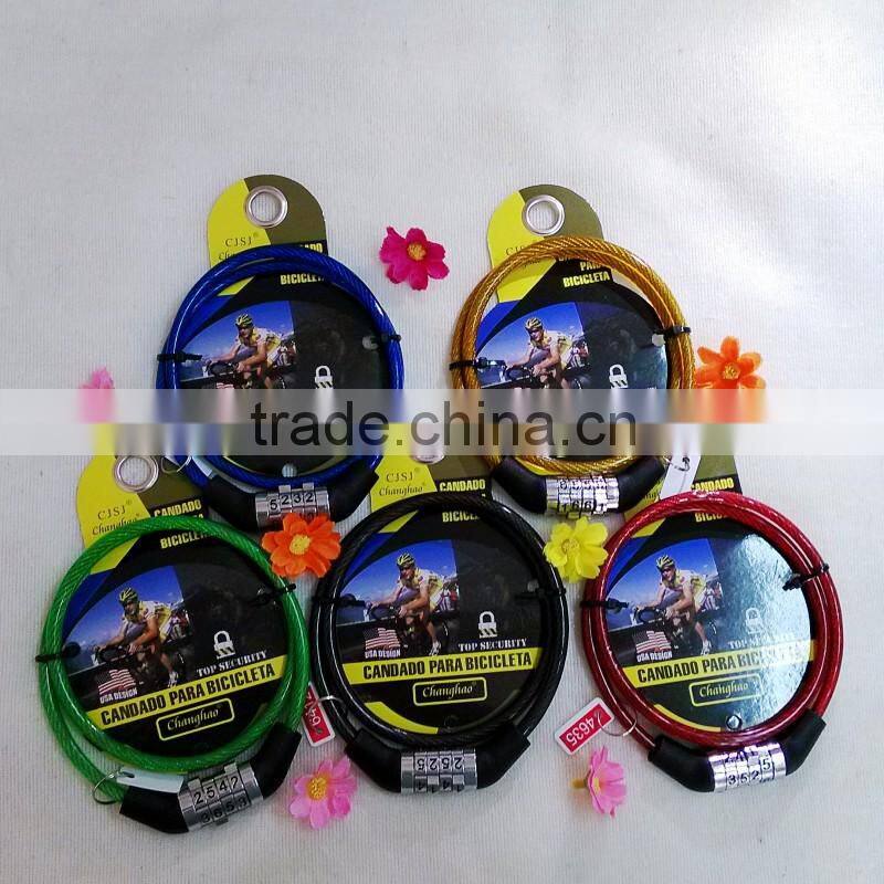 Top security more colors CJSJ hot sale CH-109 bicycle combination lock