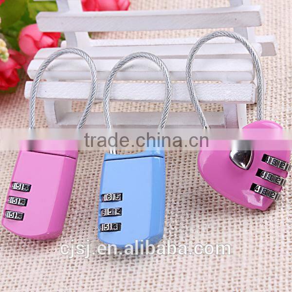 2015 New Products Combination Cable Safety lock For Digital Lock