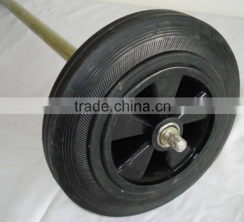 Rubber wheels 8 inch for waste bin wheel for trash bin