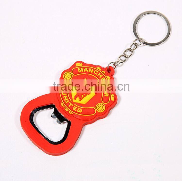 Custom Football Team Beer Bottle Opener Keychain