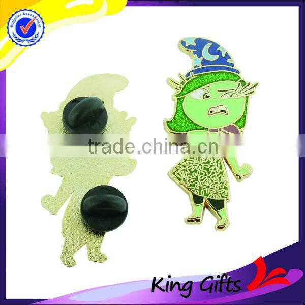 China manufacturers custom made metal flower shaped lapel pin