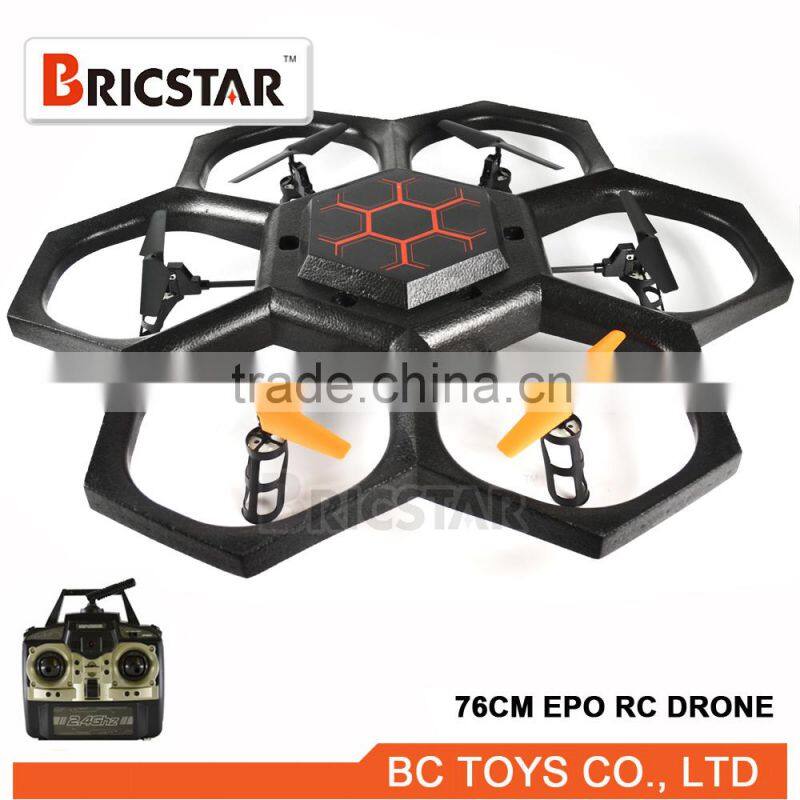 Radio control uav aircraft flying helicopter with camera and gps.