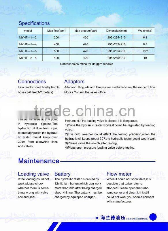 hydraulic hose test bench