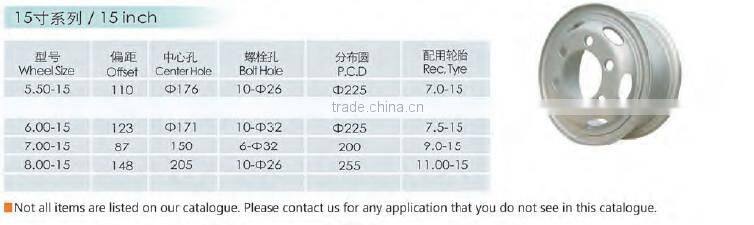 Truck and bus steel wheel rim