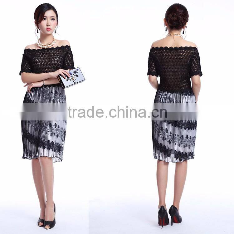 Popular western style Newly fashion dress model ladies dress for women party