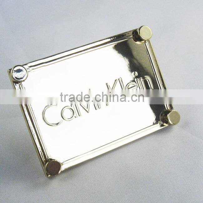 custom metal label plates