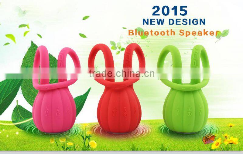Wholesale low price silicon cartoon mini stereo music outdoor portable rechargeable bluetooth speaker