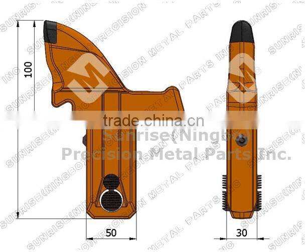 FC-947 High quality coal mining cutter machine pick shaped hydro radial teeth knife shaped bit
