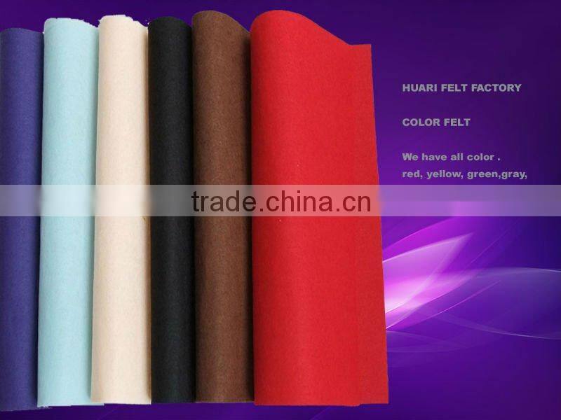 customized colorful polyester needle felt