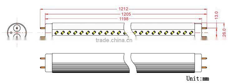 Shenzhen factory sale SMD2835 18W 1200mm T8 led tube