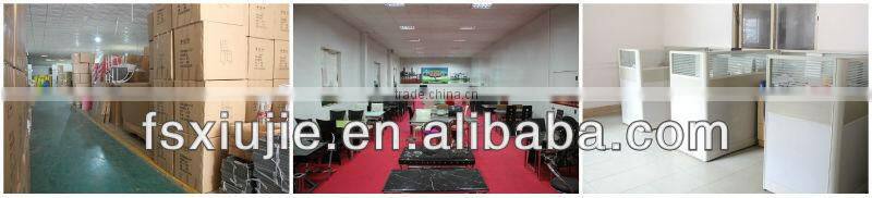 L820B Glass Top Stainless Steel Frame Dining Table Designs with Extension