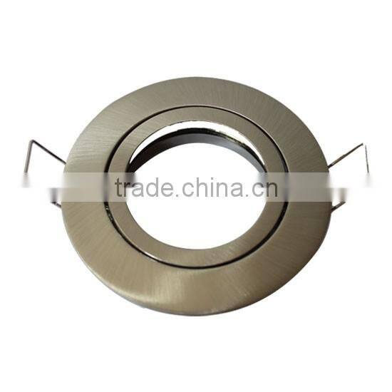 Aluminum recessed downlight with gu10 mr16 bulb