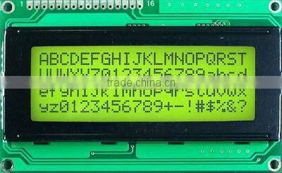 2004 positive dot-matrix yellow green custom lcd module display