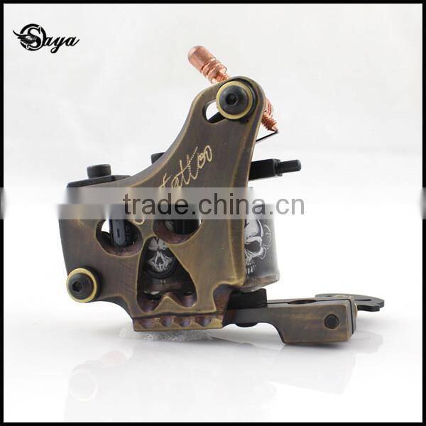 Best Quality Copper Carving Letter Skull Printing Coils Tattoo Machines