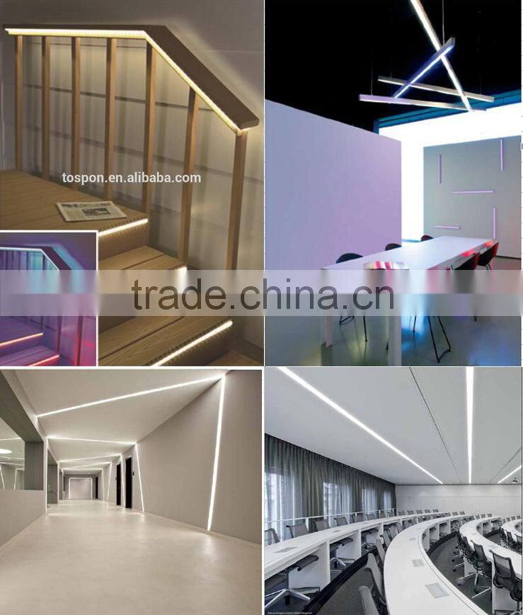 Recessed Alu LED profile with 60degrees lens