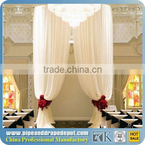 RK elegant freestanding system used pipe and drape for sale wedding pipe and drape fittings