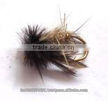 Peeking Caddis Cream Dry trout flies