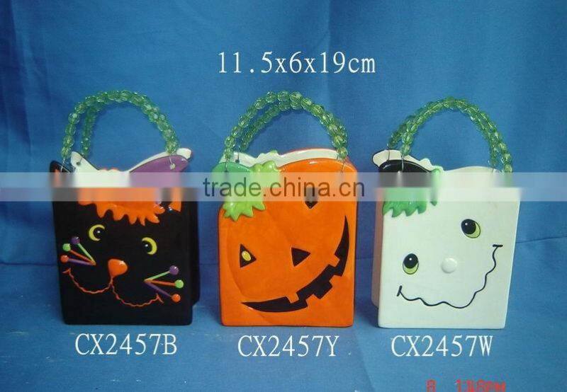 halloween ceramic candy plates