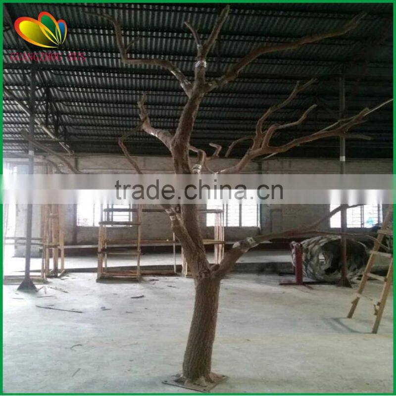 factory supply artificial tree trunk no leaves fiberglass artificial trunk decor artificial trunk