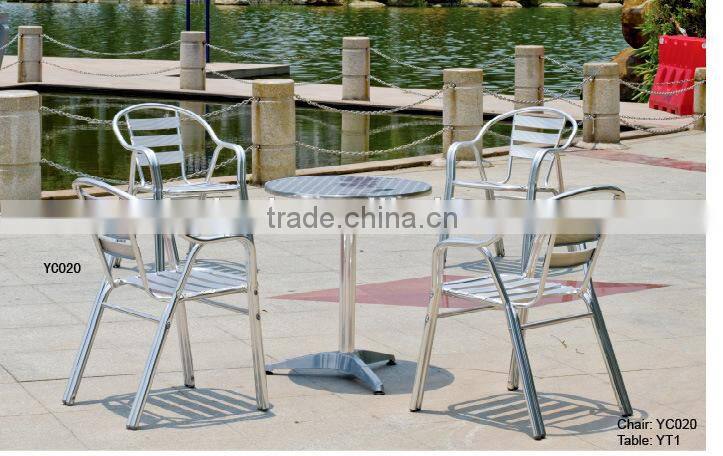 used cheap aluminum restaurant furniture set YC001/YT1