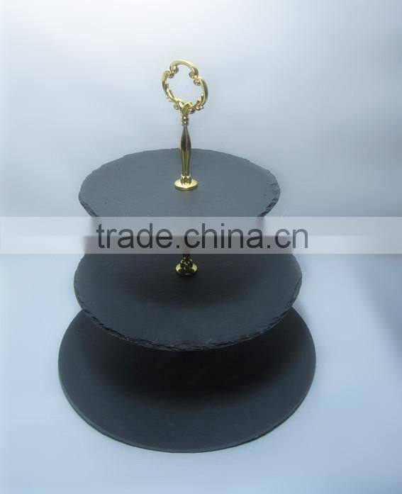 New designed natural slate cake show