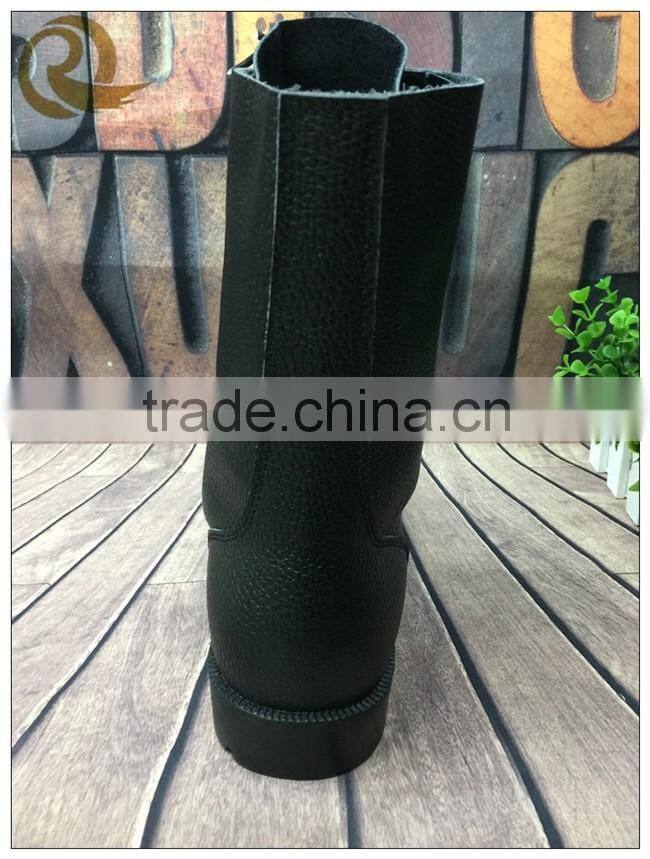 Hot sale best quality army men black leather desert tactical boots