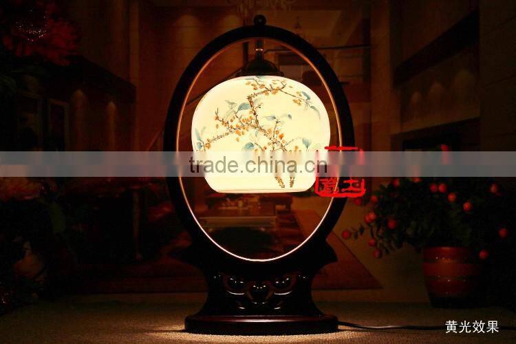 Ceramic Table Lamp Vintage Jingdezhen Porcelain For Bedroom Wedding Gift Home Decor Desk Lamp