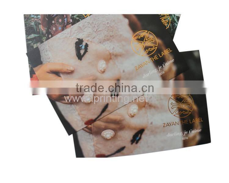 Hot stamping fashion postcard printing