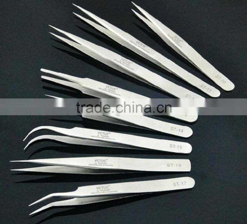 Vetus ST Stainless Steel Material Eyelash Extension Tweezers