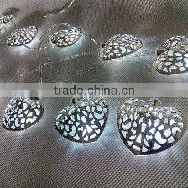 led solar light string led christmas lights string light heart