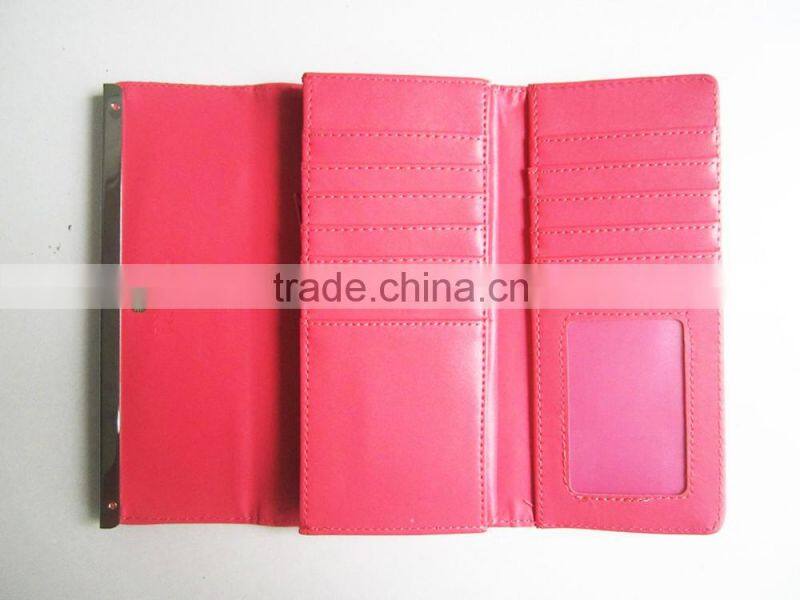 2016 fashion pu folding wallets/cartera