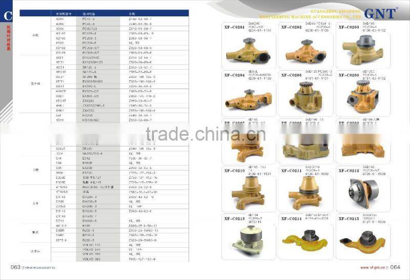 3800883 excavator YC85 YC60 B3.3 water pump