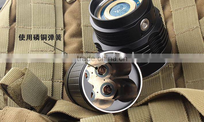 Roche hand hold flashlight big size torch search led flashlight
