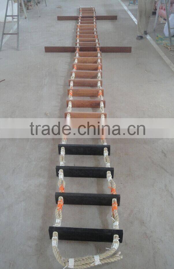Marine safety pilot rope ship ladder