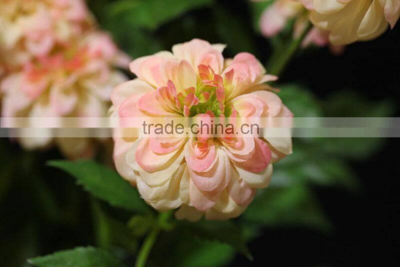 High quality artificial silk flowers bouquets for interior decoration with five head