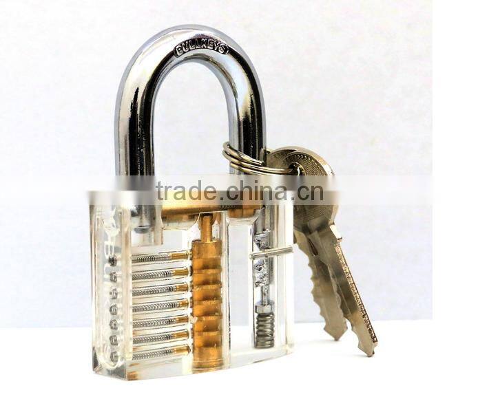 Hot Pick Cutaway Inside View Padlock Lock For Locksmith Practice Training Skill Transparent Practice Padlock