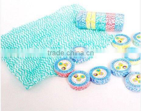 Spunlace nonwoven size 25*30 for promotional compressed towel