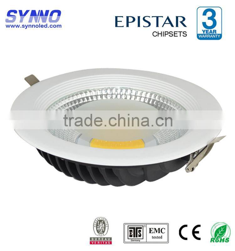 Hot sales high power round recessed aluminum COB LED downlight 3/5/10/15/20/30w