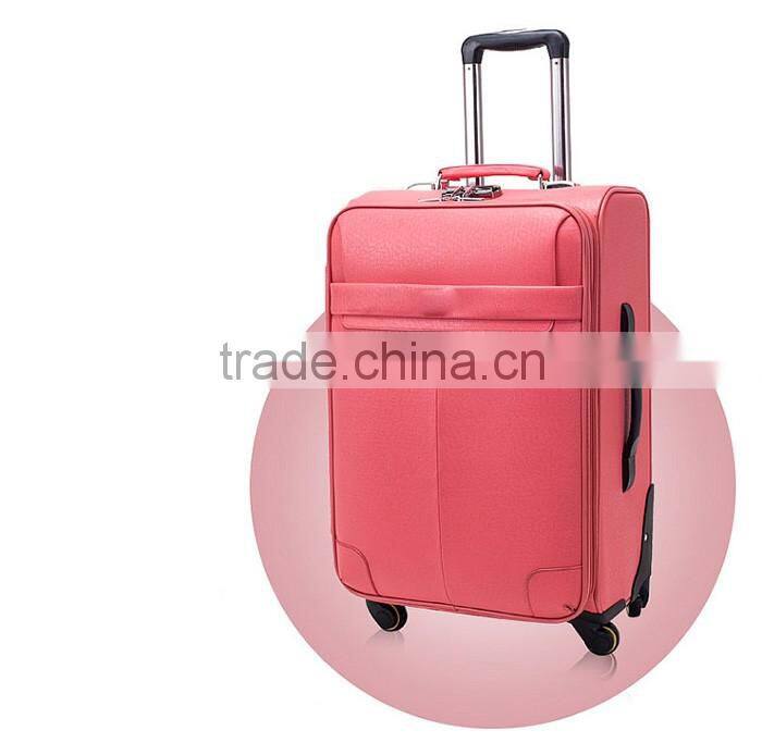 two pcs fashion design PU suitcase sets young girls and boys travelling luggage bag