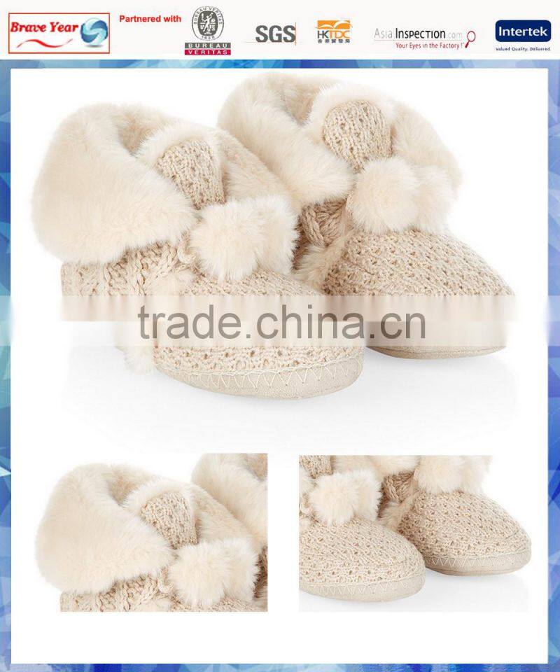 2014 cream cosy granny china bootie