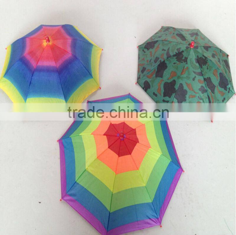 Hand Free Sun Protection Customizable Head umbrella Mini Umbrella Hat