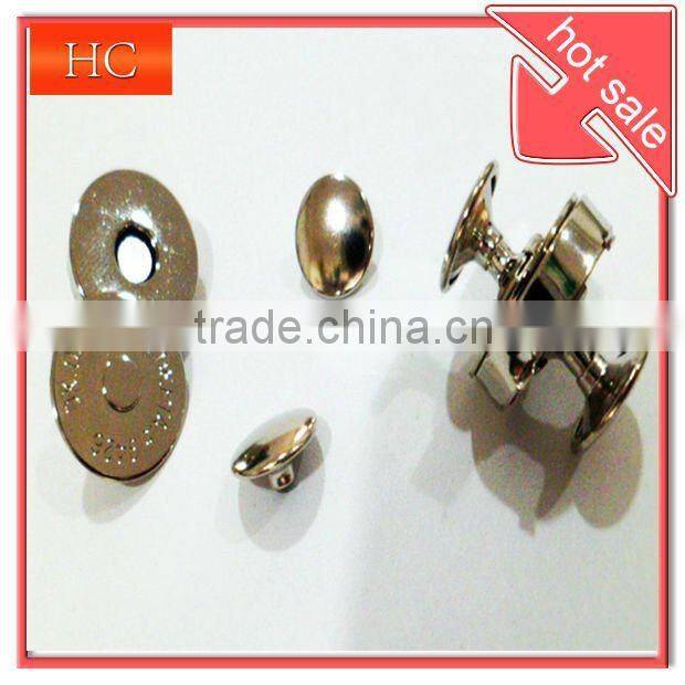 Metal Magnetic Button Two Side With Rivet