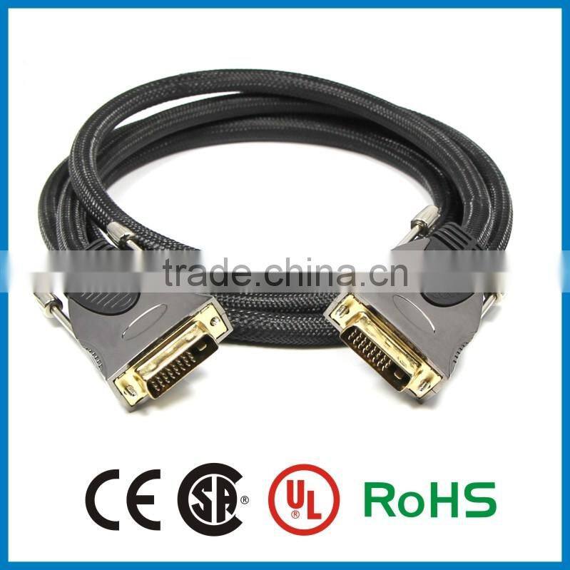 Custom hdmi to div dvi to dvi 24k gold plated