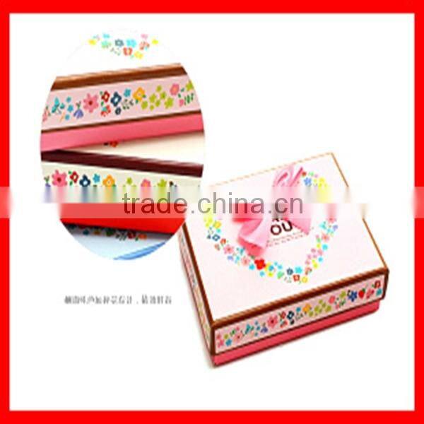 Classic Colorful Fresh Heart Printing Paper Candy Gift Storage Box Wholesale