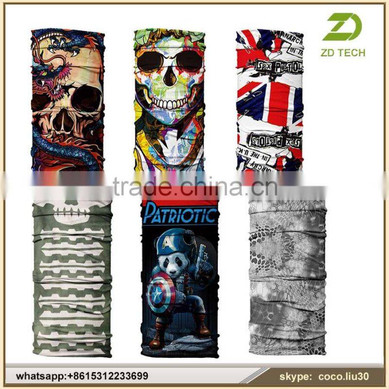 hot new products for 2016 lingshang high quality neck custom multifunctional seamless tubular bandana ZDS1993